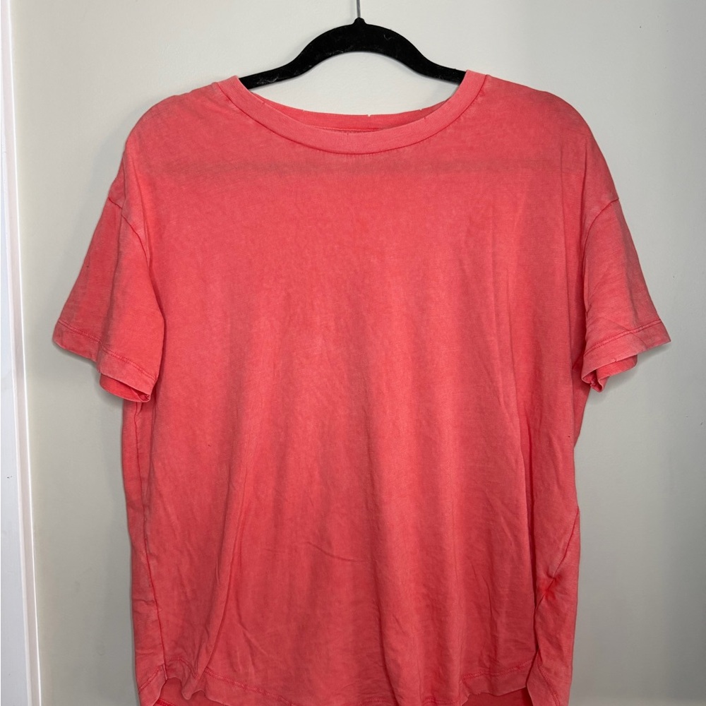 Aerie Bright Coral Short Sleeve Tee